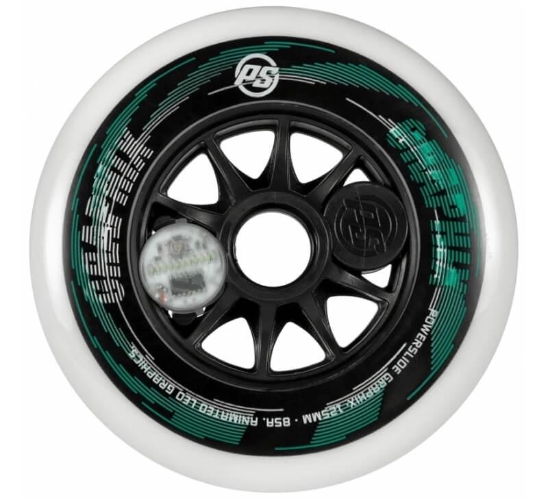 Powerslide Graphix 125mm White Wheels - Inlinex