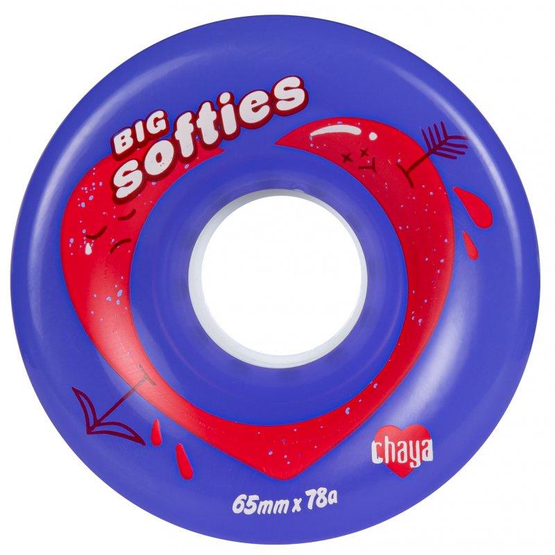 Chaya Big Softie Clear Purple 65mm Quad Wheels - Inlinex