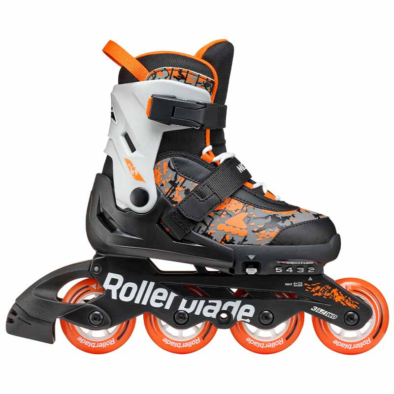 Rollerblade Microblade SL Black Orange Kids Skates - Inlinex