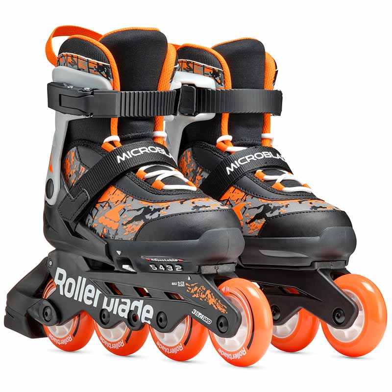 Rollerblade Microblade SL Black Orange Kids Skates - Inlinex