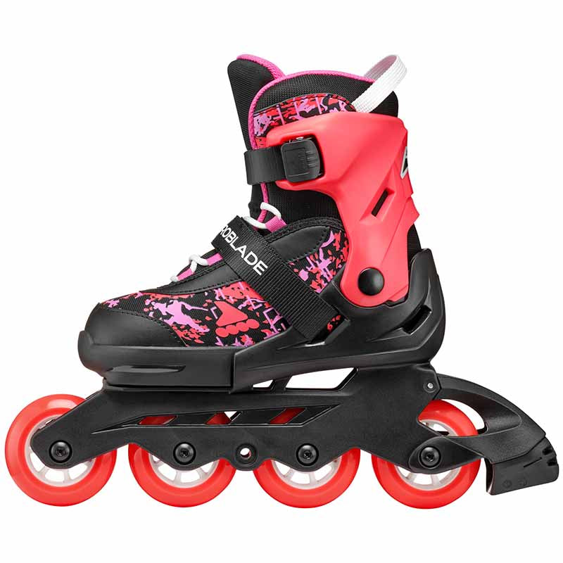 Rollerblade Microblade SL Black Coral Kids Skates - Inlinex