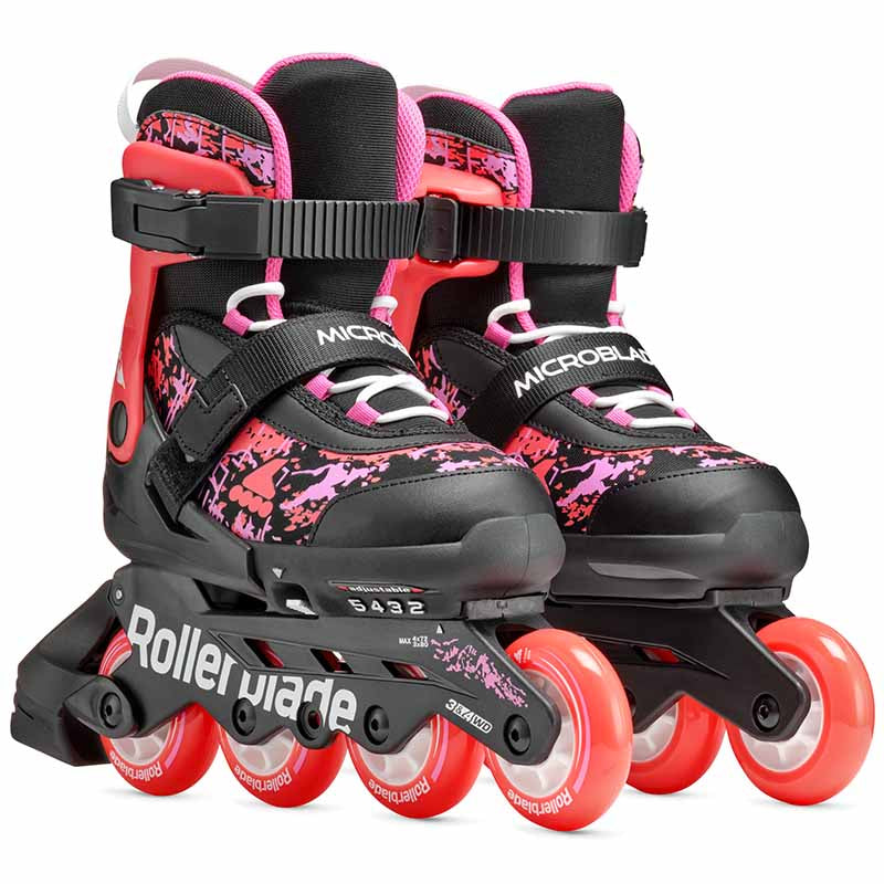 Rollerblade Microblade SL Black Coral Kids Skates - Inlinex