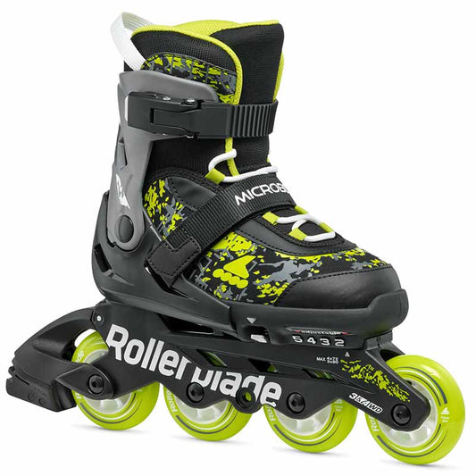 Rollerblade Microblade SL Black Lime Kids Skates - Inlinex