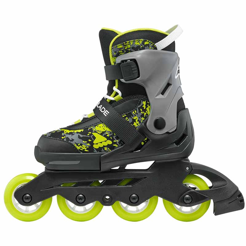 Rollerblade Microblade SL Black Lime Kids Skates - Inlinex