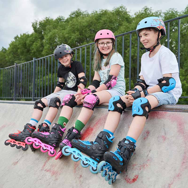 Flying Eagle S9 Dynamo Red Kids Skates - Inlinex