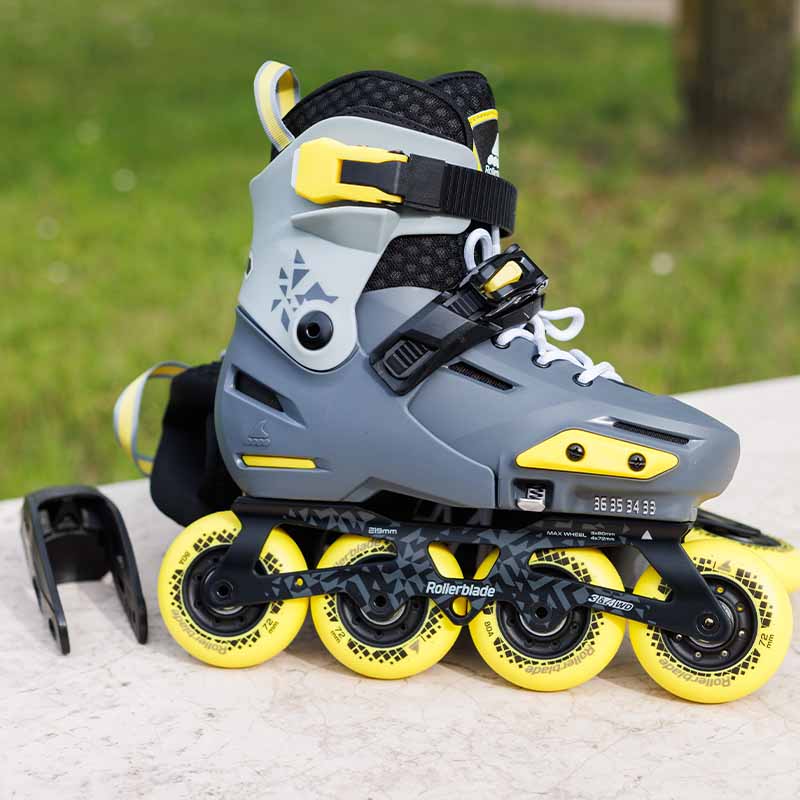 Rollerblade Apex Charcoal Kids Skates - Inlinex