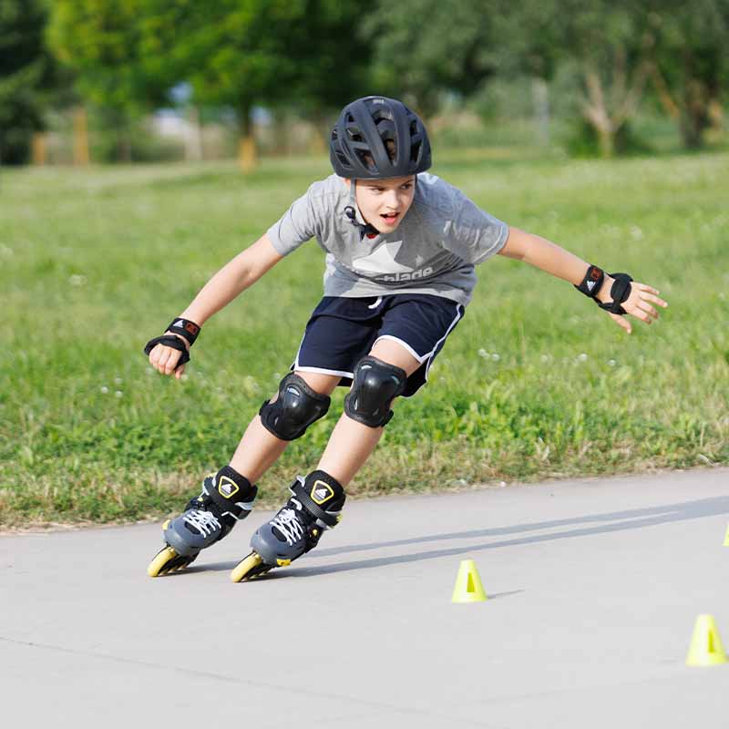 Rollerblade Apex Charcoal Kids Skates - Inlinex