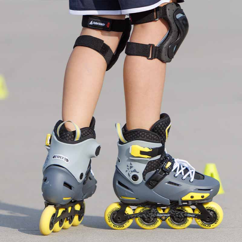 Rollerblade Apex Charcoal Kids Skates - Inlinex