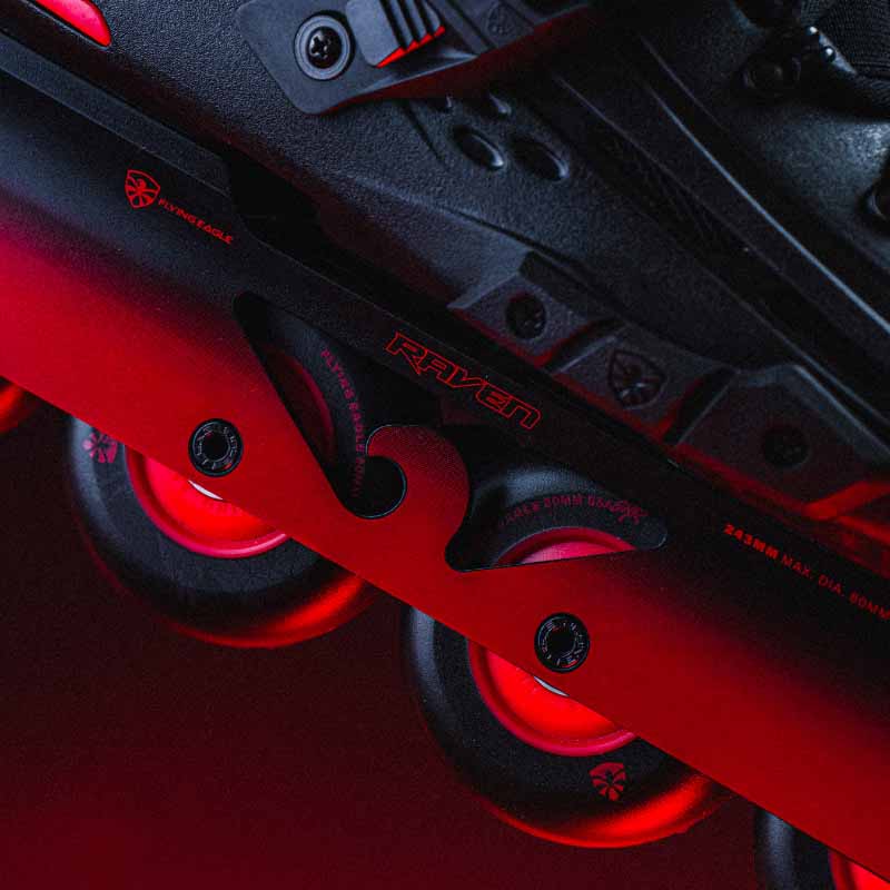 Flying Eagle F4 Raven Black Fire Skates - Inlinex