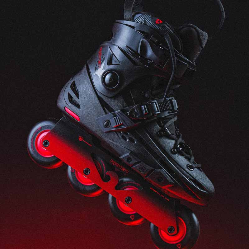 Flying Eagle F4 Raven Black Fire Skates - Inlinex