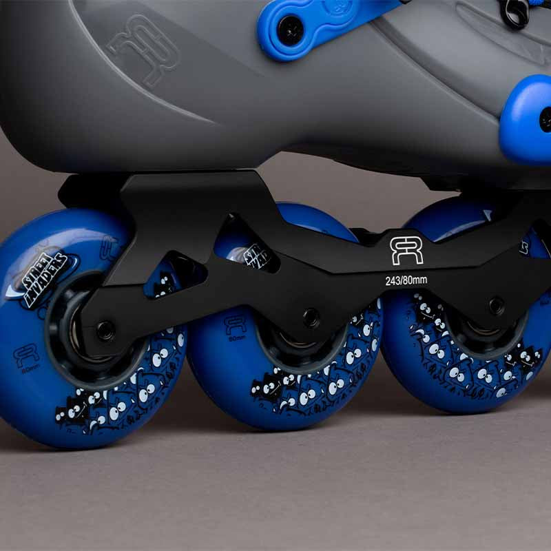 ✈️FR 1 80 Blue Grey Skates - Inlinex