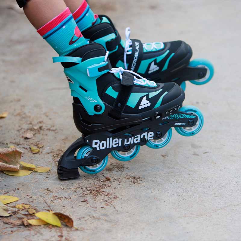 Rollerblade Microblade Light Blue Kids Skates - Inlinex