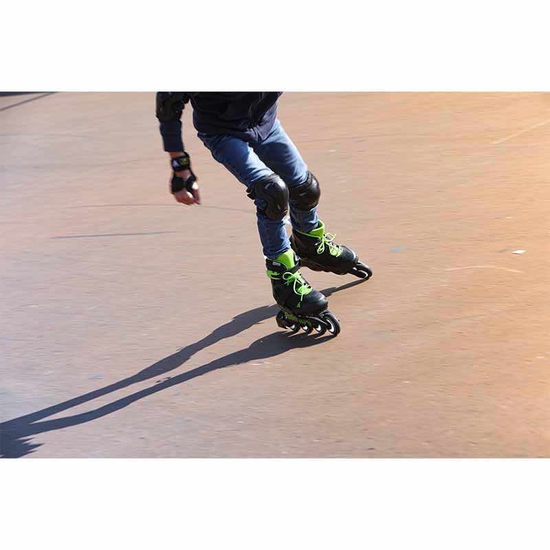 Rollerblade Microblade Black Green Kids Skates - Inlinex