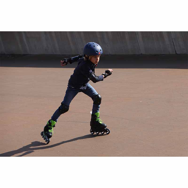 Rollerblade Microblade Black Green Kids Skates - Inlinex