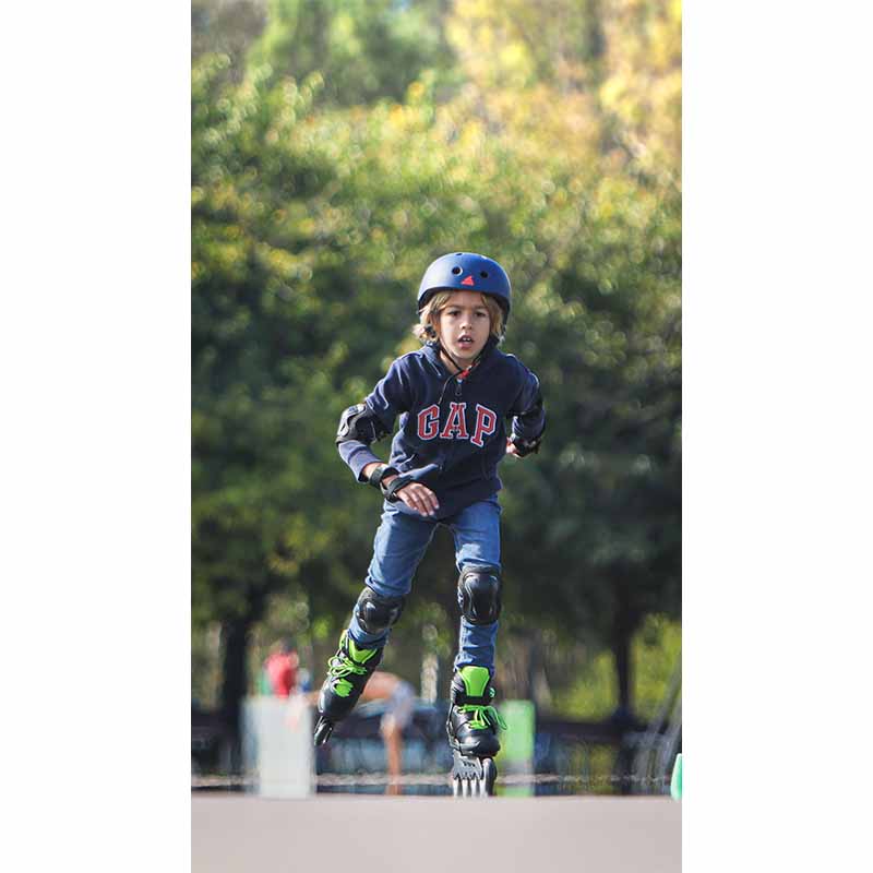 Rollerblade Microblade Black Green Kids Skates - Inlinex