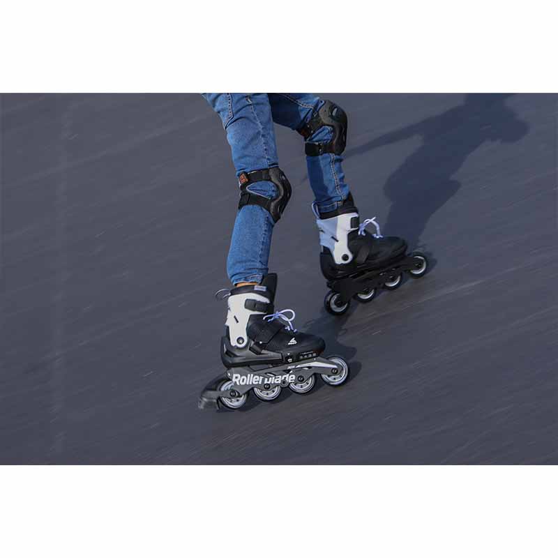 Rollerblade Microblade Black White Kids Skates - Inlinex