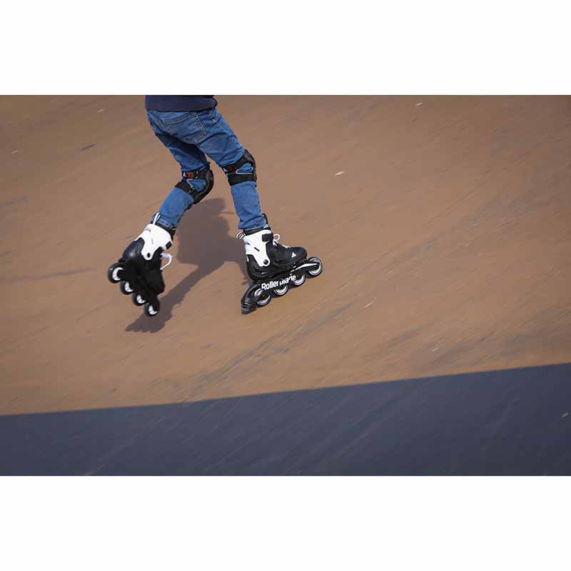 Rollerblade Microblade Black White Kids Skates - Inlinex