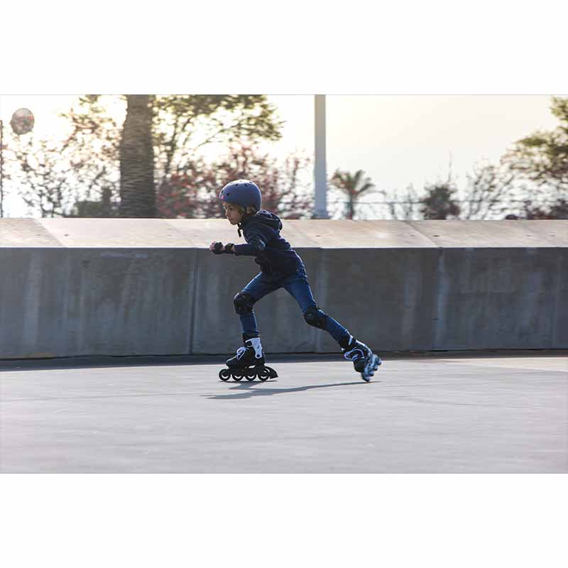 Rollerblade Microblade Black White Kids Skates - Inlinex