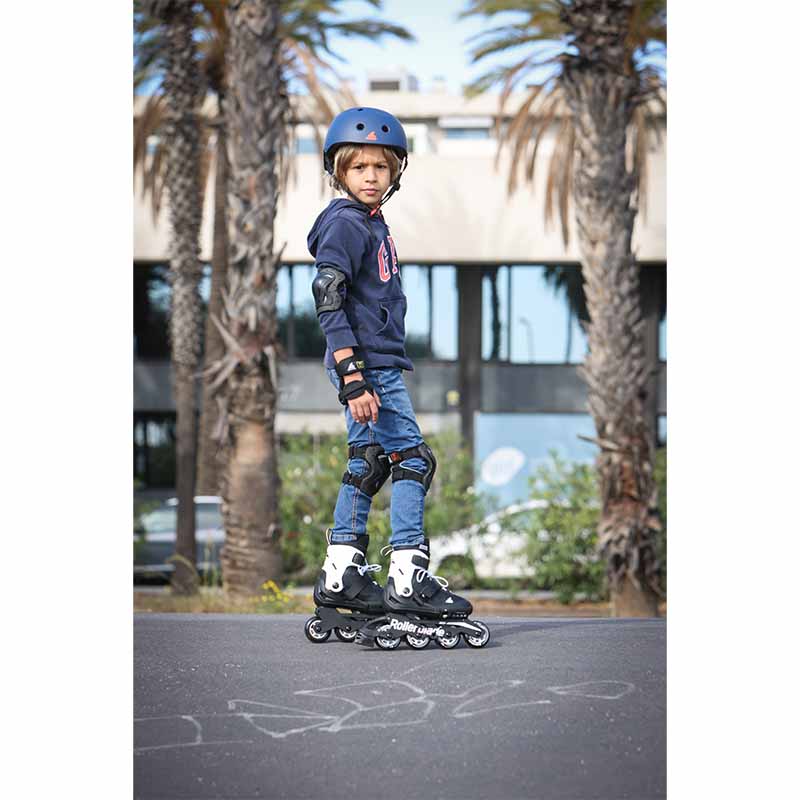 Rollerblade Microblade Black White Kids Skates - Inlinex