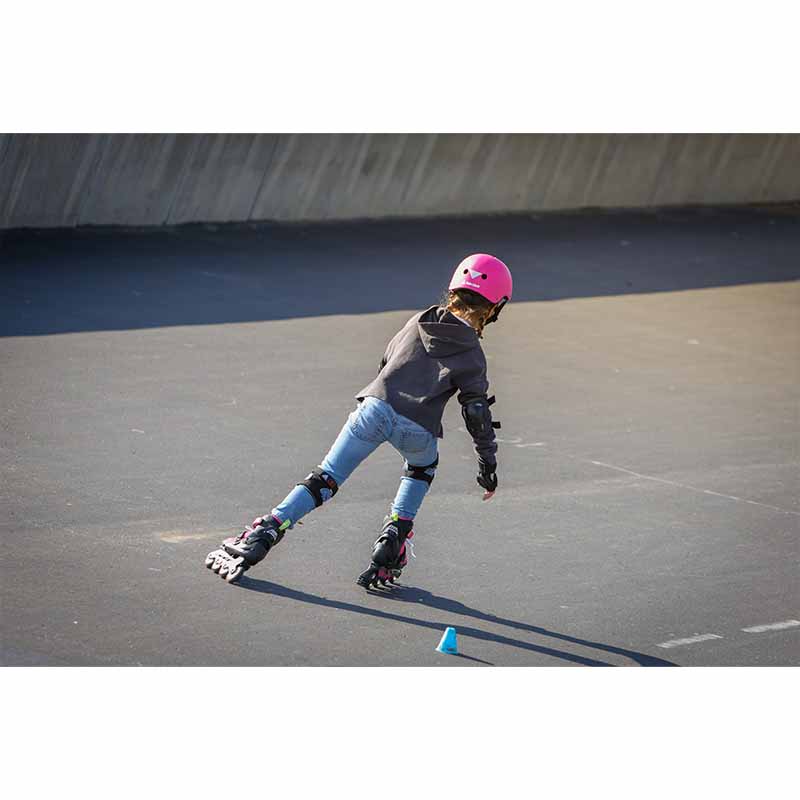 Rollerblade Microblade Pink Green Kids Skates - Inlinex