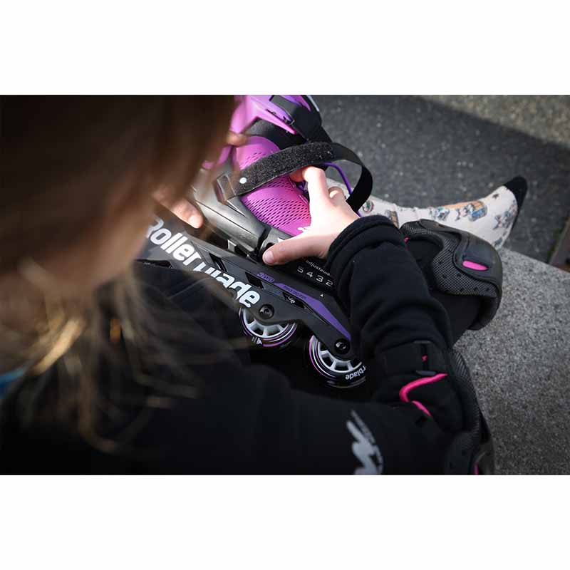 Rollerblade Microblade Purple Black Kids Skates - Inlinex