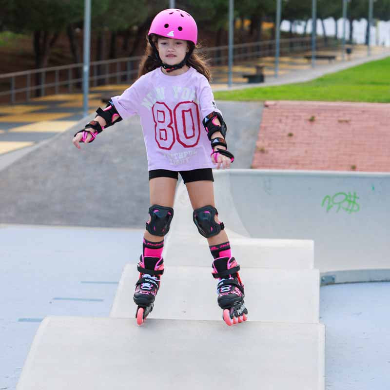 Rollerblade Microblade SL Black Coral Kids Skates - Inlinex