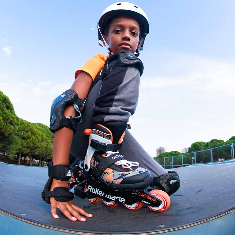 Rollerblade Microblade SL Black Orange Kids Skates - Inlinex
