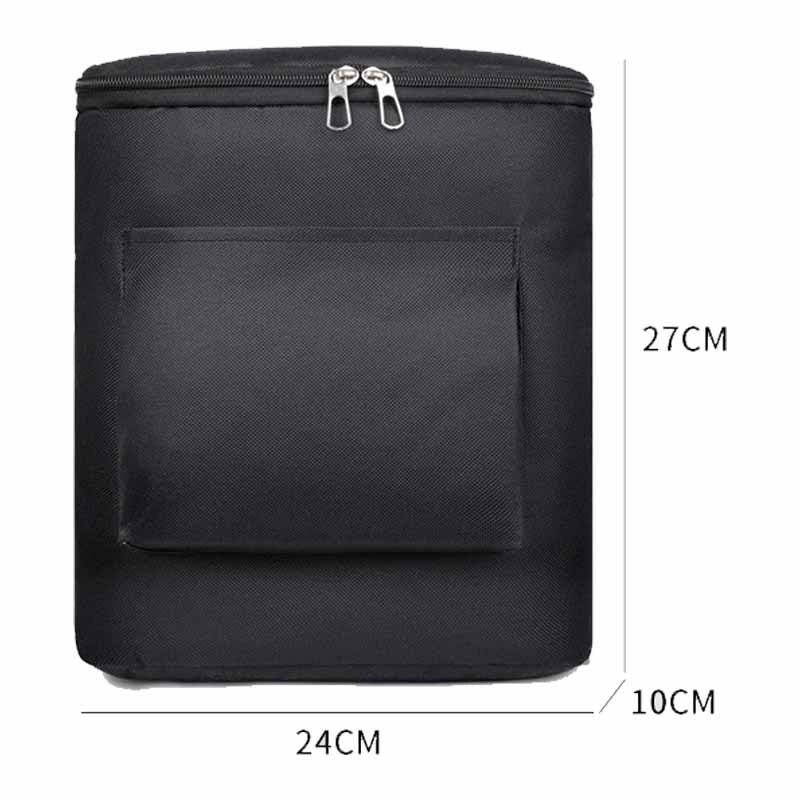 Black Handle Bar Basket Bag - Inlinex