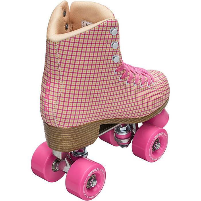 š„Impala Pink Tartan Roller Skate - Inlinex