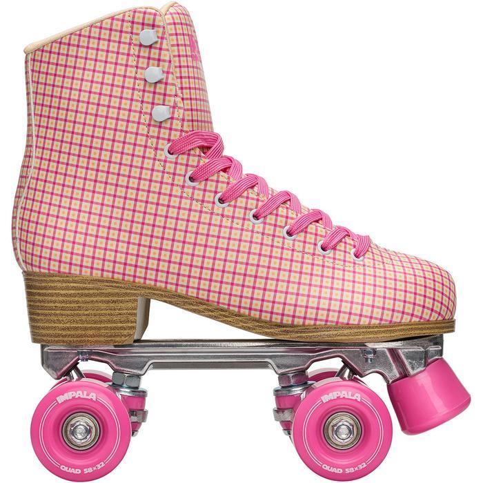 š„Impala Pink Tartan Roller Skate - Inlinex