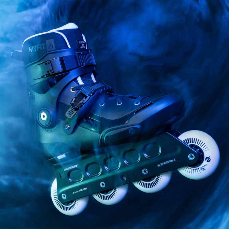 Powerslide Storm Black 80 Skates - Inlinex