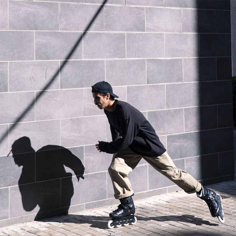 Powerslide Storm Black 80 Skates - Inlinex