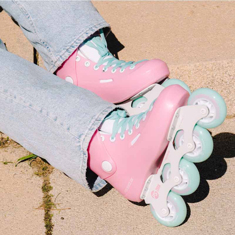 Powerslide Zoom Cotton Candy Pink 80 Skates - Inlinex