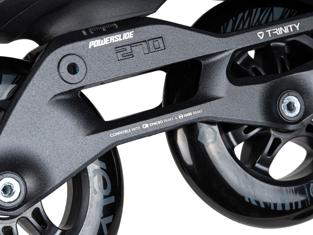 🔥Powerslide Swell Triple Black 110 Trinity Skates - Inlinex