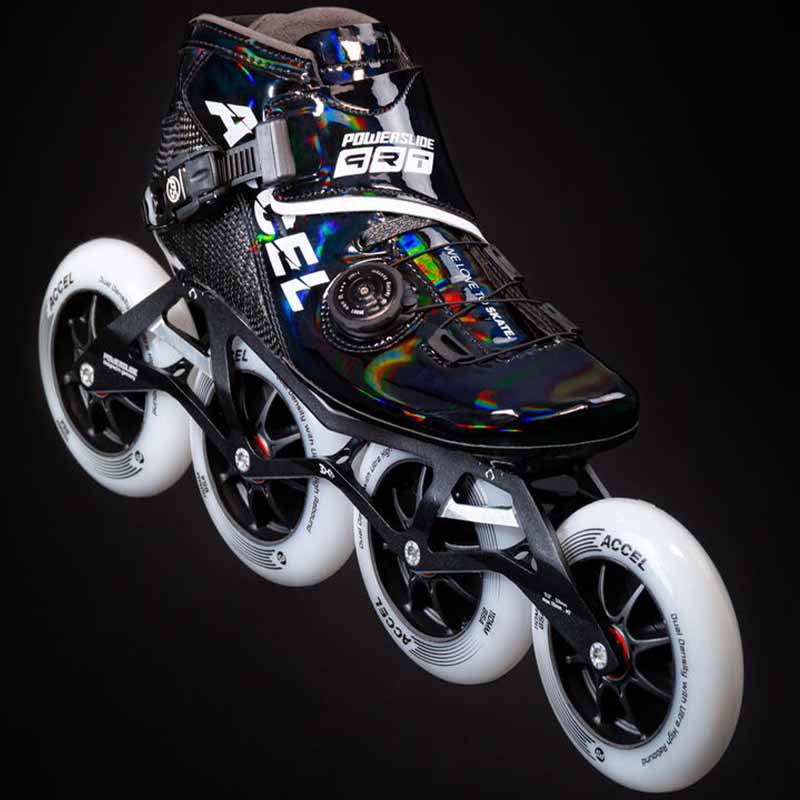 Powerslide Accel Black 110 Racing Skates - Inlinex