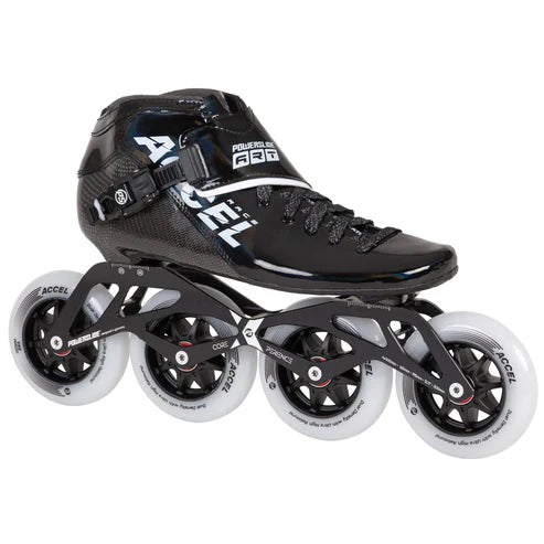 Powerslide Accel Black 100 Racing Skates - Inlinex