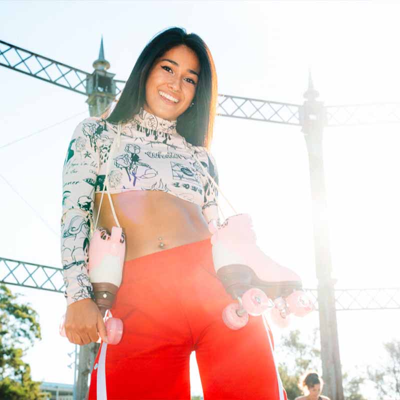 Chaya Miyu Pink Leopard Roller Skate - Inlinex