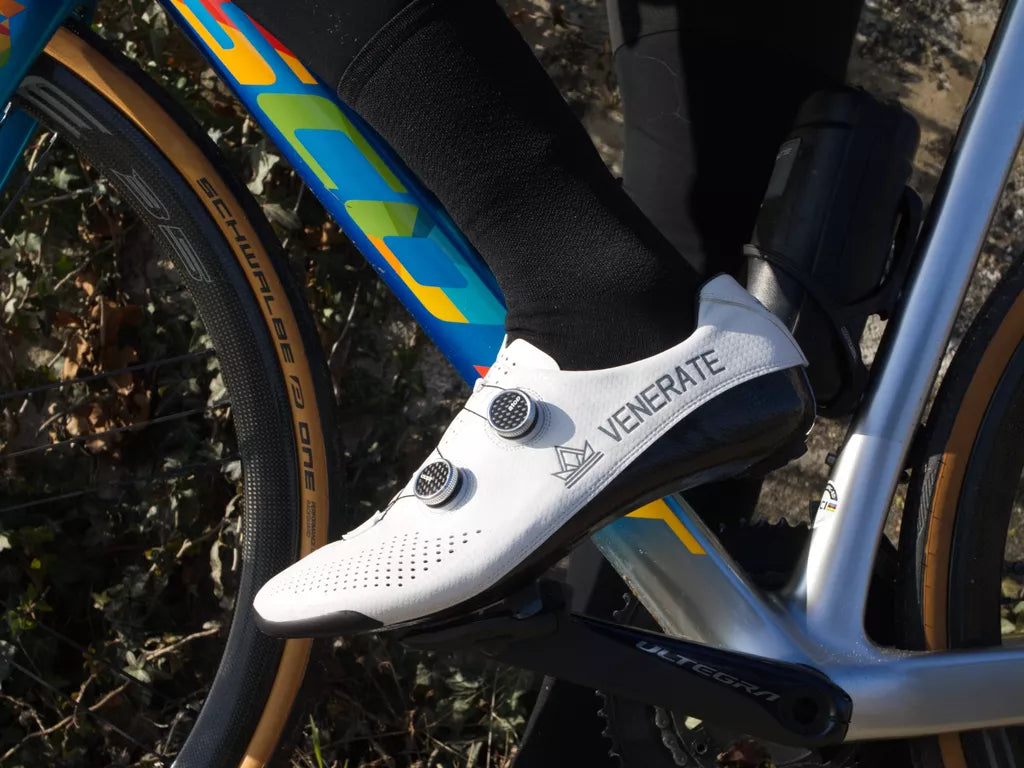 Venerate Road 2.0 White Cycling Shoes