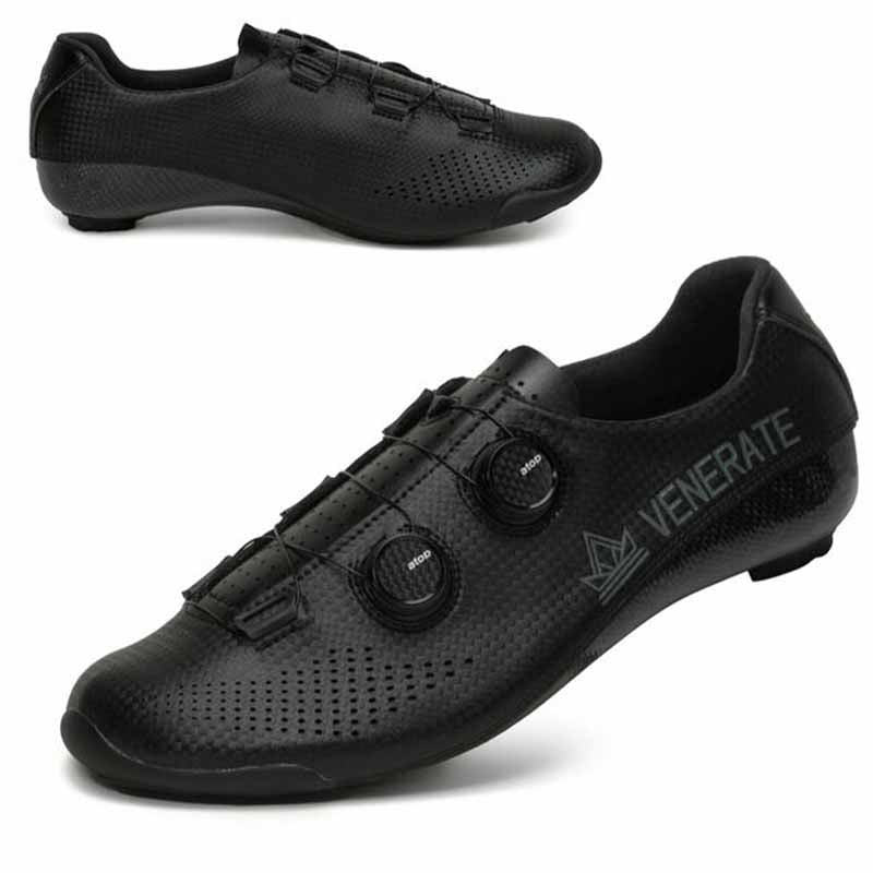 Venerate Road 2.0 Black Cycling Shoes