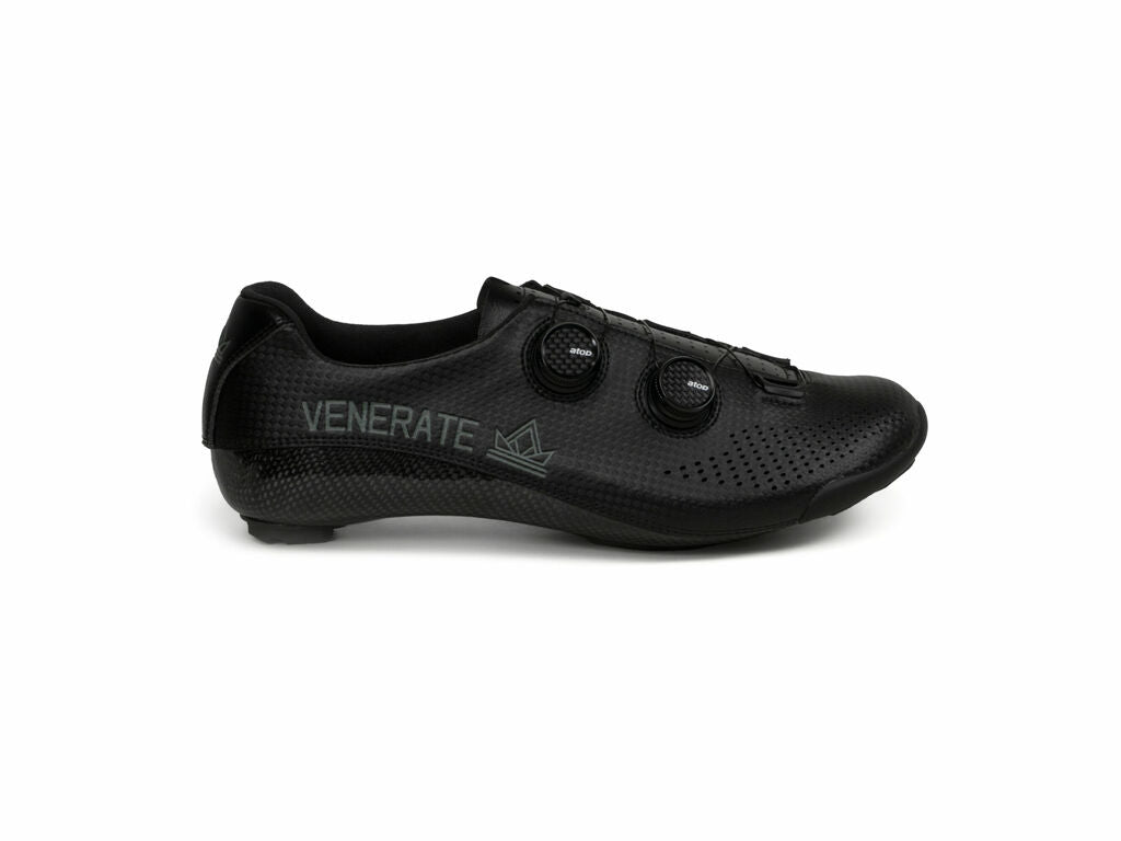 Venerate Road 2.0 Black Cycling Shoes