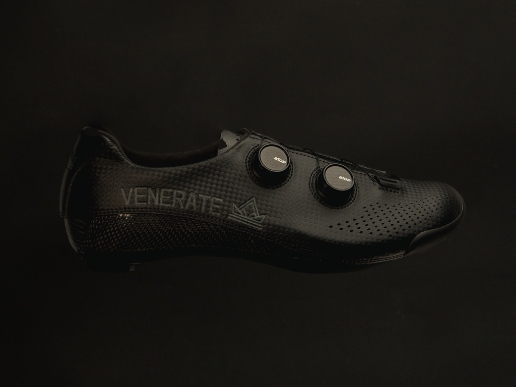Venerate Road 2.0 Black Cycling Shoes