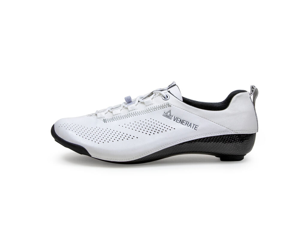 Venerate Road Classic White Cycling Shoes
