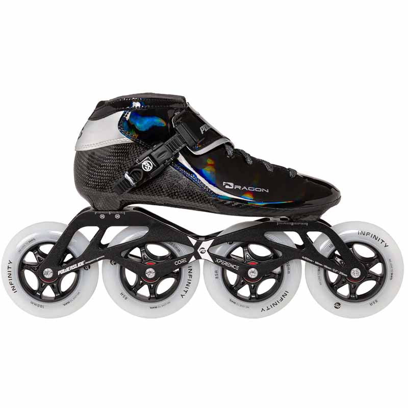 Powerslide Dragon Black 100 Racing Skates - Inlinex