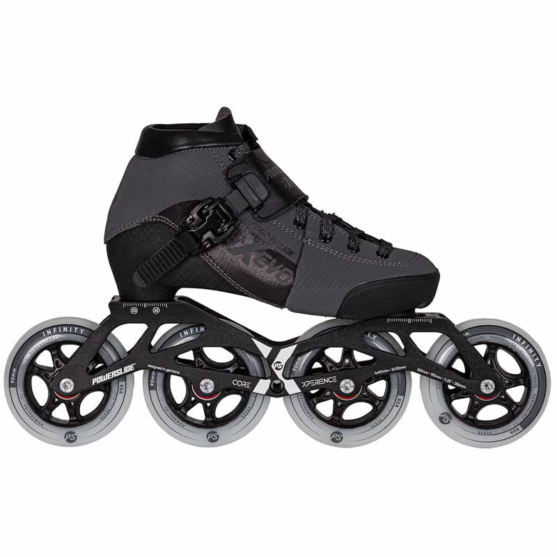 Powerslide Triple X Evo Dark Grey adj. Racing Kids Skates