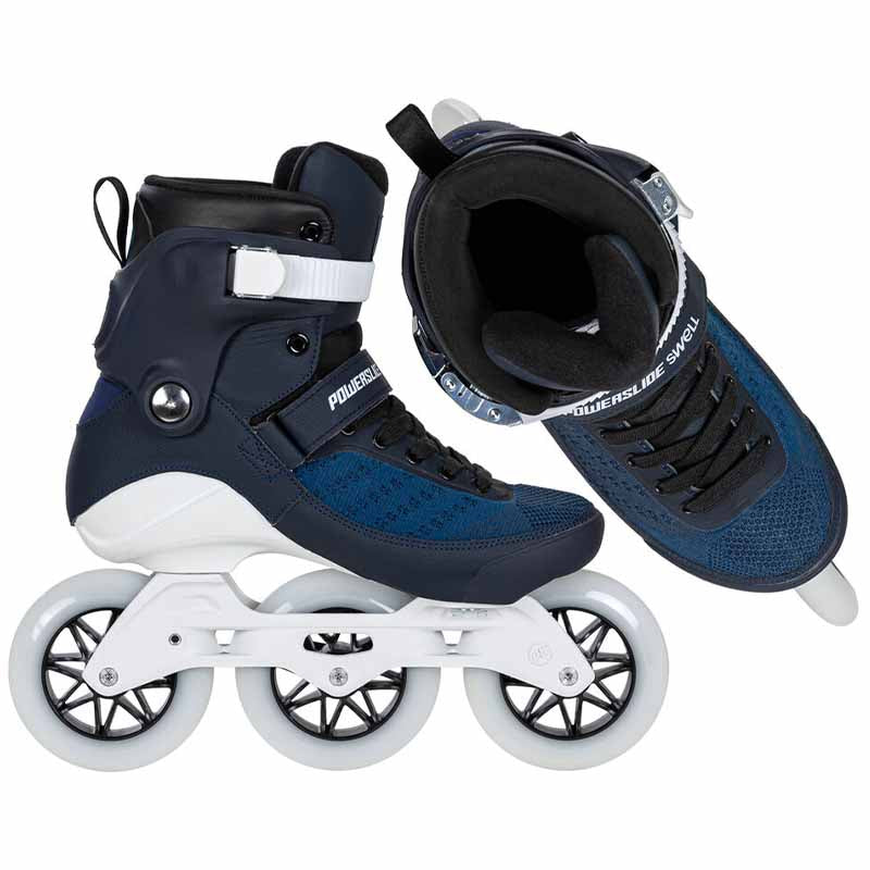 🔥Powerslide Swell Navy Blue 110 Trinity Skates - Inlinex