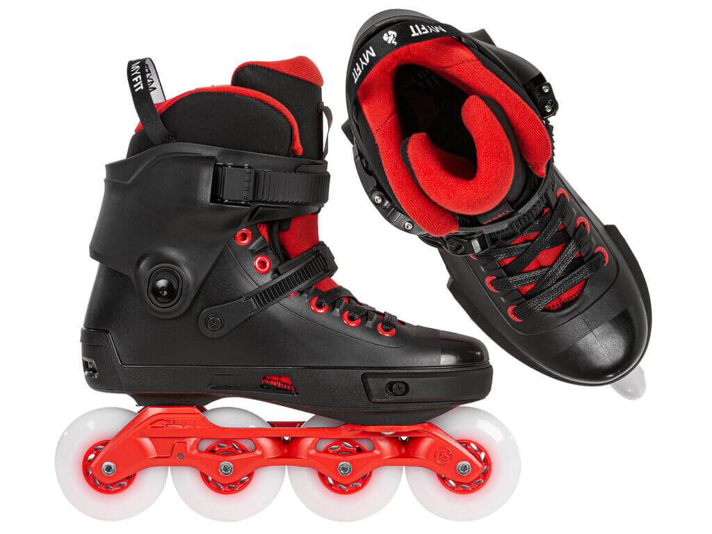 ✈️Powerslide Next 80 Black Red Skates - Inlinex