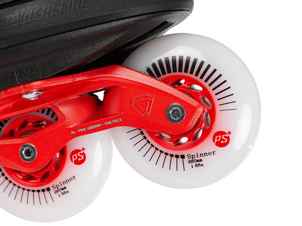 ✈️Powerslide Next 80 Black Red Skates - Inlinex