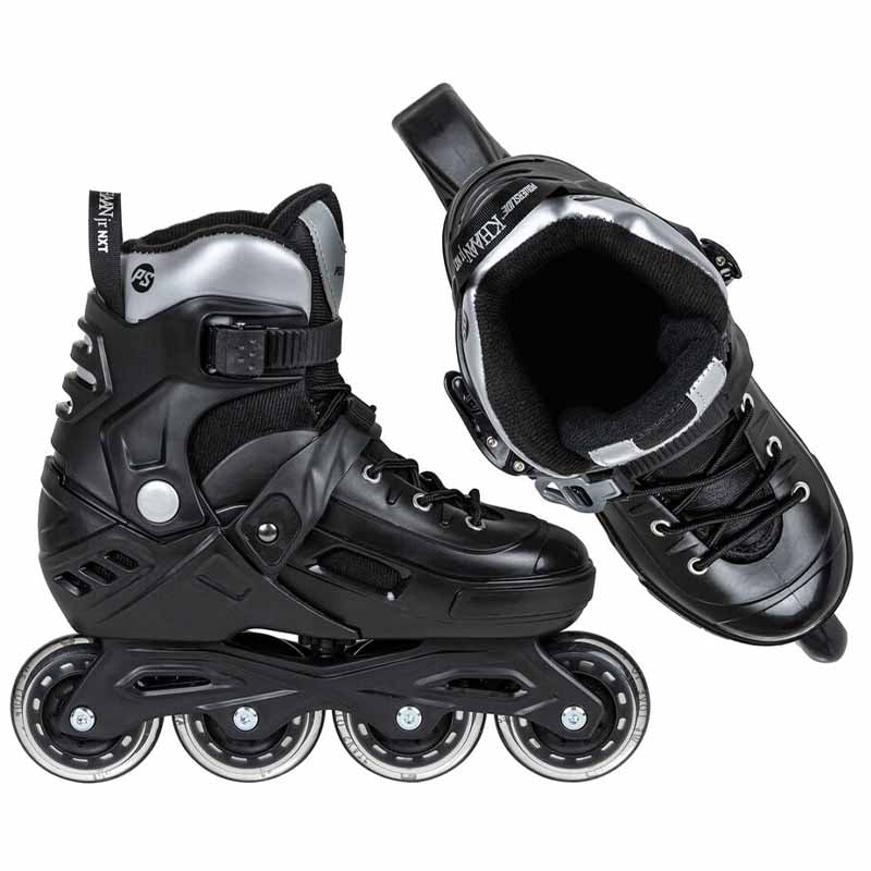 Powerslide Khaan Junior NXT Black Kids Skates - Inlinex