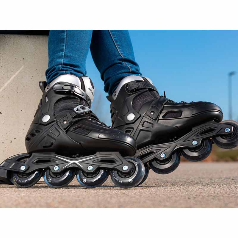 Powerslide Khaan Junior NXT Black Kids Skates - Inlinex