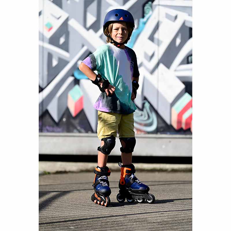 Rollerblade Microblade Blue Orange Kids Skates - Inlinex